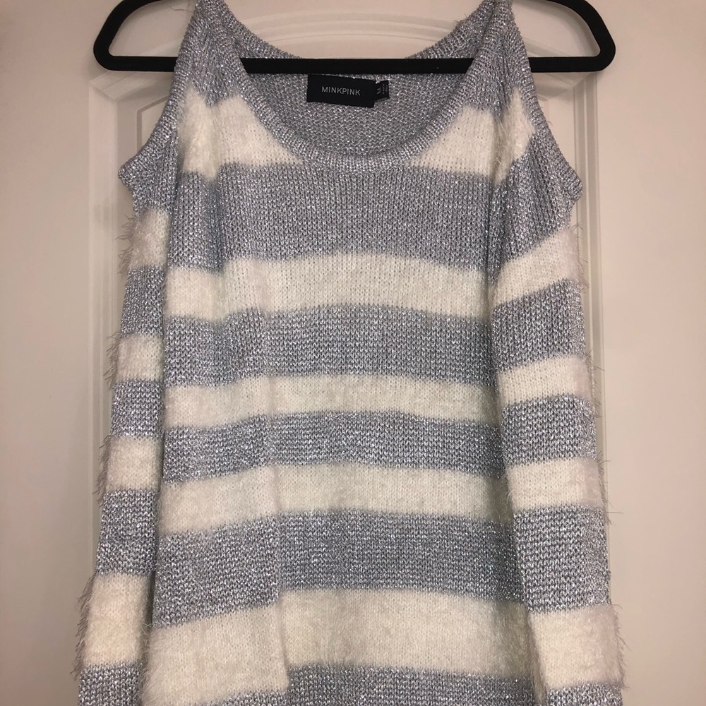MINKPINK Boutique Off the Shoulder Sweater Dress
